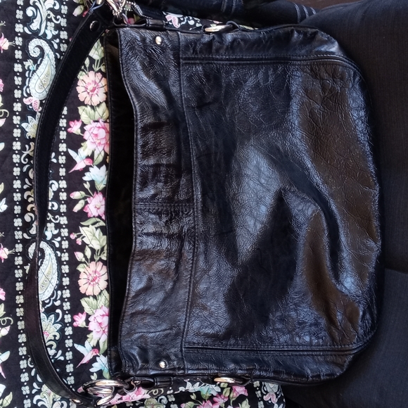 COACH BLACK LEATHER HOBO - Picture 3 of 6
